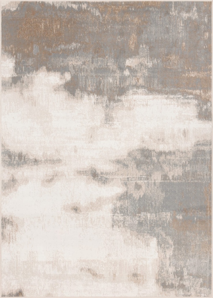 Tapis synthétique SENSI Erico beige clair - motif abstrait contemporain