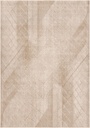 Tapis synthétique SENSI Koda beige clair - motif abstrait contemporain