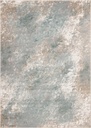 Tapis synthétique SENSI Soro menthe - motif abstrait patiné