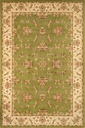 Tapis synthétique STANDARD Bégonia blé - motif floral oriental classique