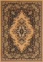 Tapis synthétique STANDARD Fatima S beige - motif de style persan à médaillon