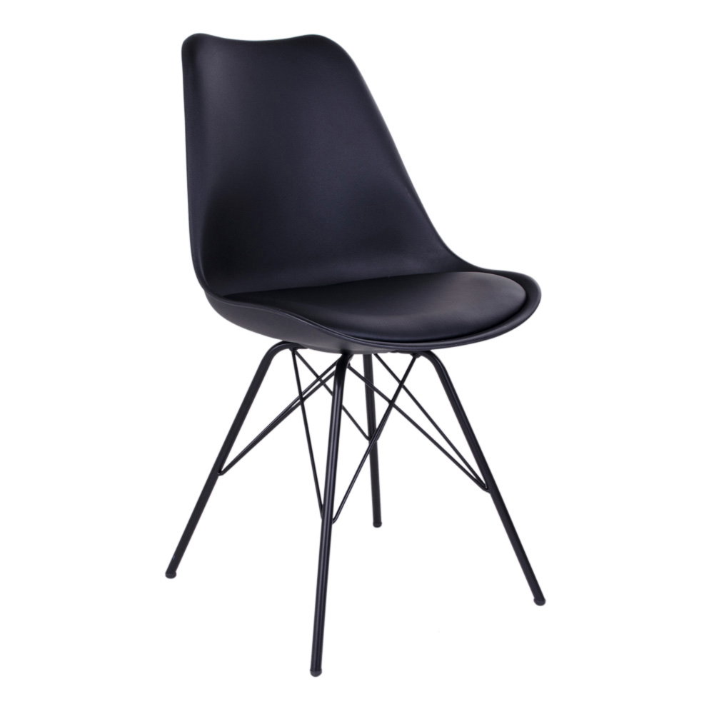 Chaise de salle à manger Oslo noire