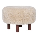 Pouf Inverness en fausse fourrure