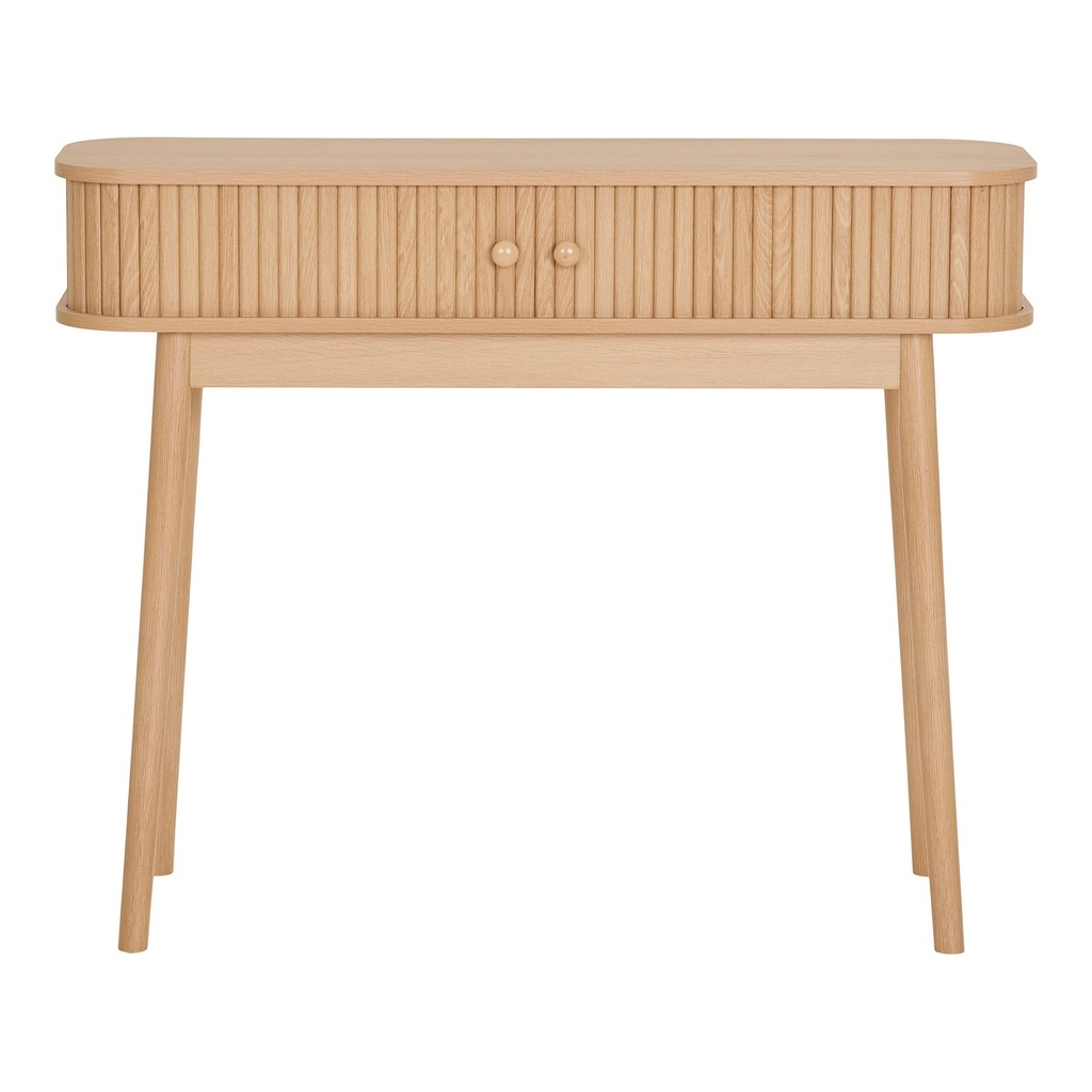 Console 2 portes coulissantes en MDF et Pin Naturel Nikko 