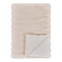 Plaid Galena imitation fourrure beige