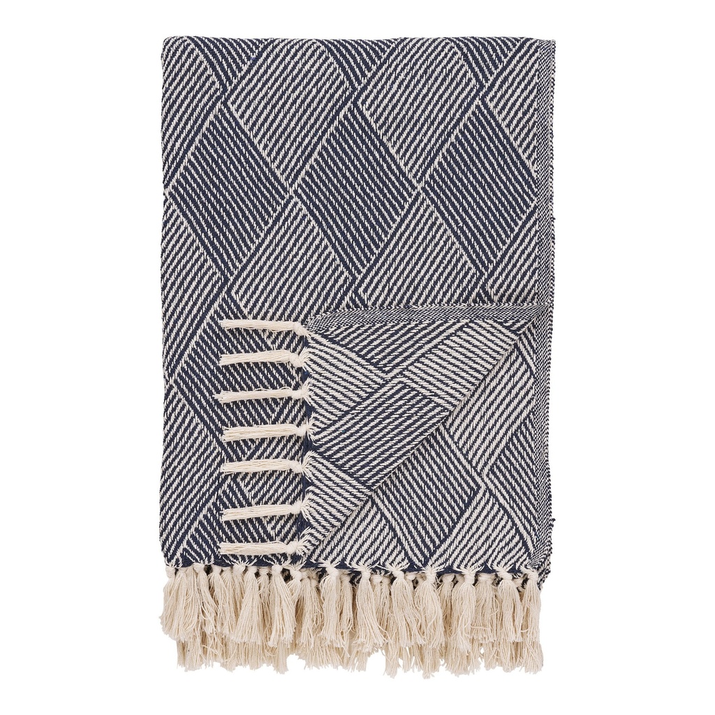 Plaid d'Izmir avec motif géometrique en coton 