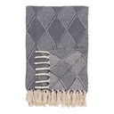 Plaid d'Izmir avec motif géometrique en coton 
