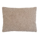 Coussin en bouclette Tavira gris/brun