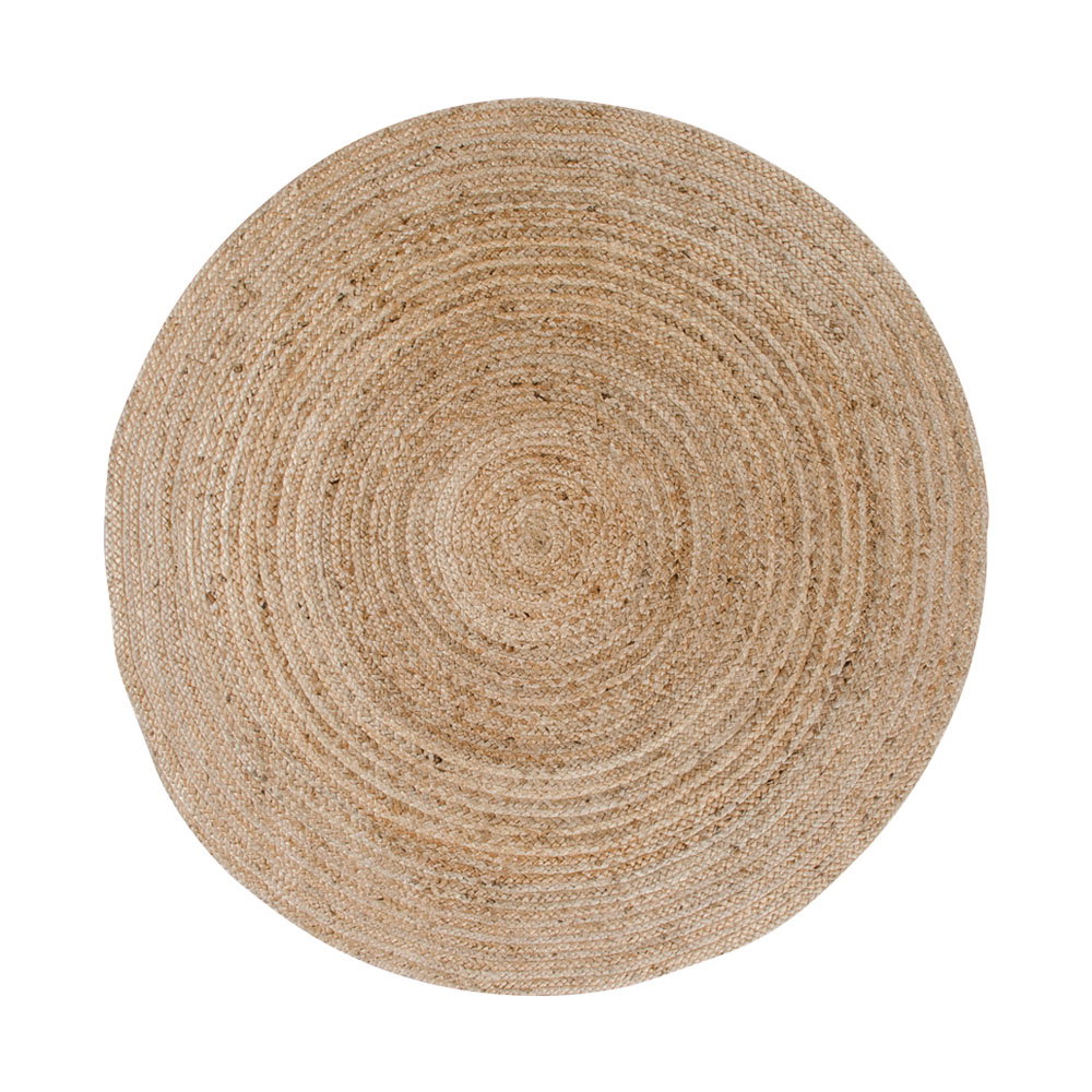 Tapis Bombay rond en jute
