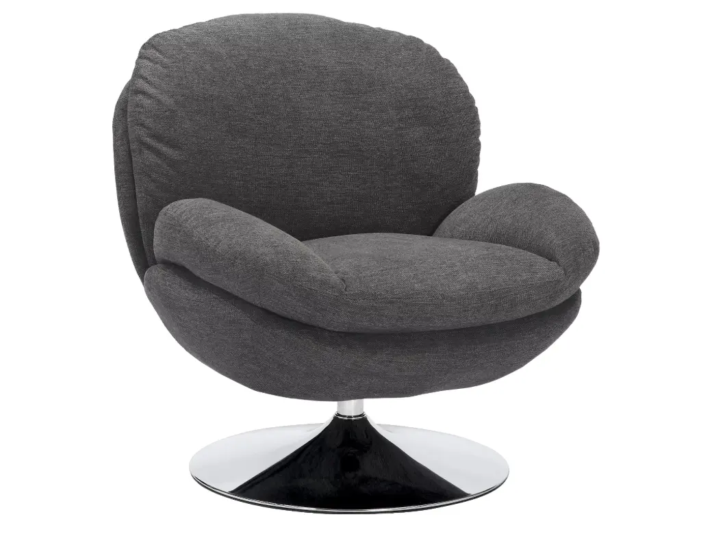 Fauteuil pivotant d'inspiration rétro Brigitte