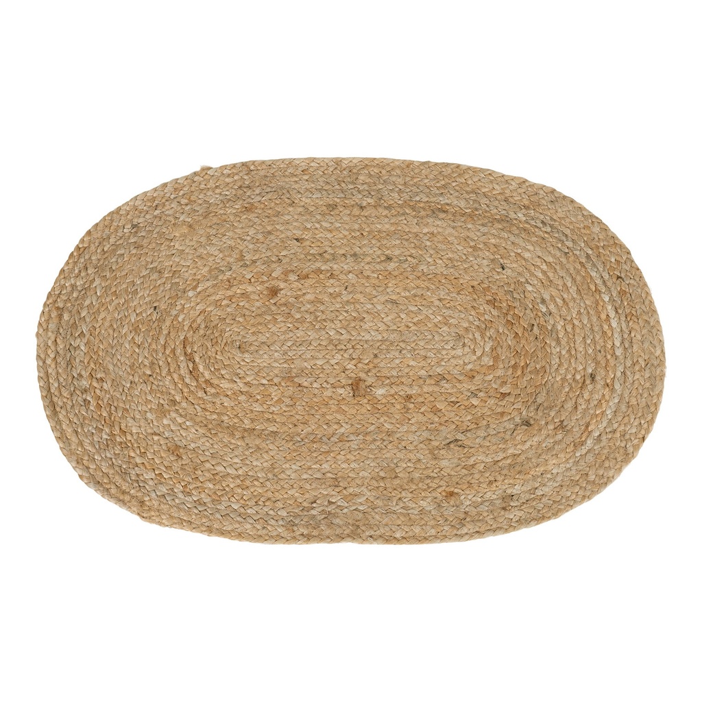 Tapis Bombay ovale en jute 