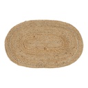 Tapis Bombay ovale en jute 