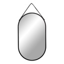Miroir organique Trapani en acier 