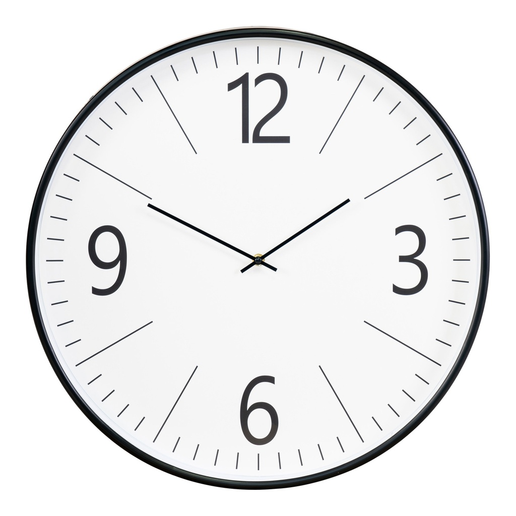 Horloge murale Biel contours noirs