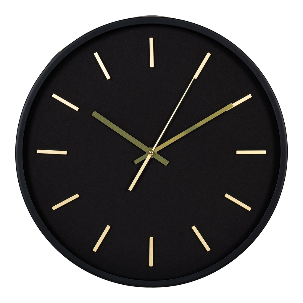 Horloge murale Kensington cadran noir 