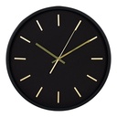 Horloge murale Kensington cadran noir 