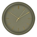 Horloge murale Rossano vert olive 