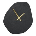 Horloge murale Vienne noire asymétrique en ciment