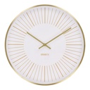 Horloge murale Takamaka en verre et aluminium 