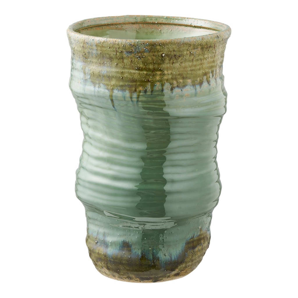 Vase vert en céramique