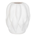 Vase en céramique blanc mat 