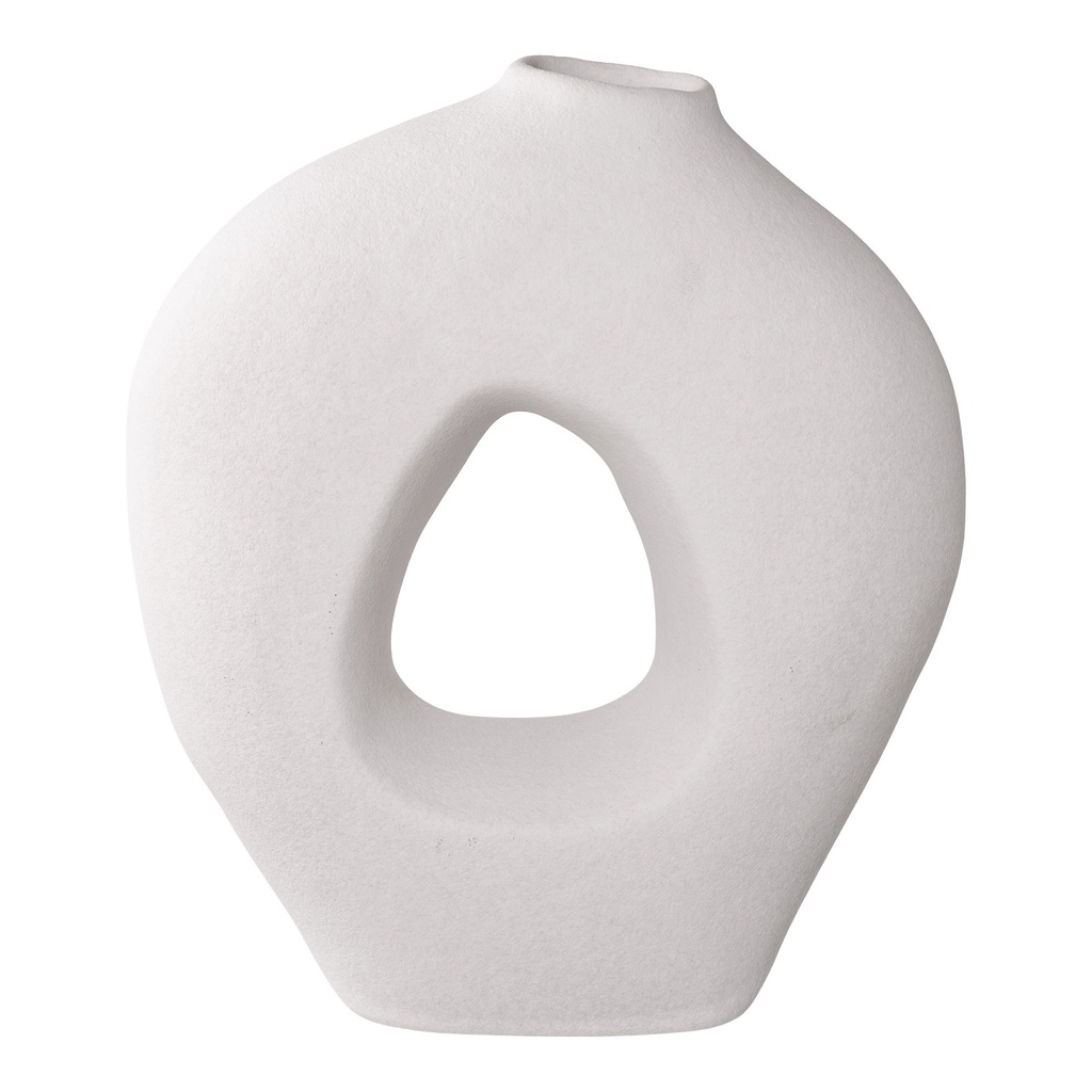 Vase en céramique blanche moderne 