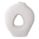 Vase en céramique blanche moderne 