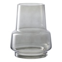 Vase en verre gris fumé