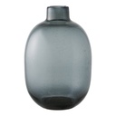 Vase décoratif en verre fumé 
