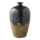 Vase en céramique bleu foncé