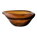 Bol marron en verre soufflé