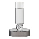 Bougeoir en verre socle gris  