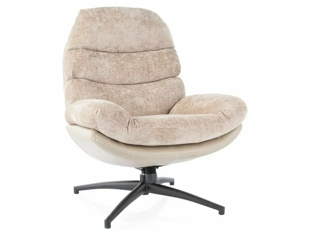 Fauteuil lounge pivotant et inclinable Giselle
