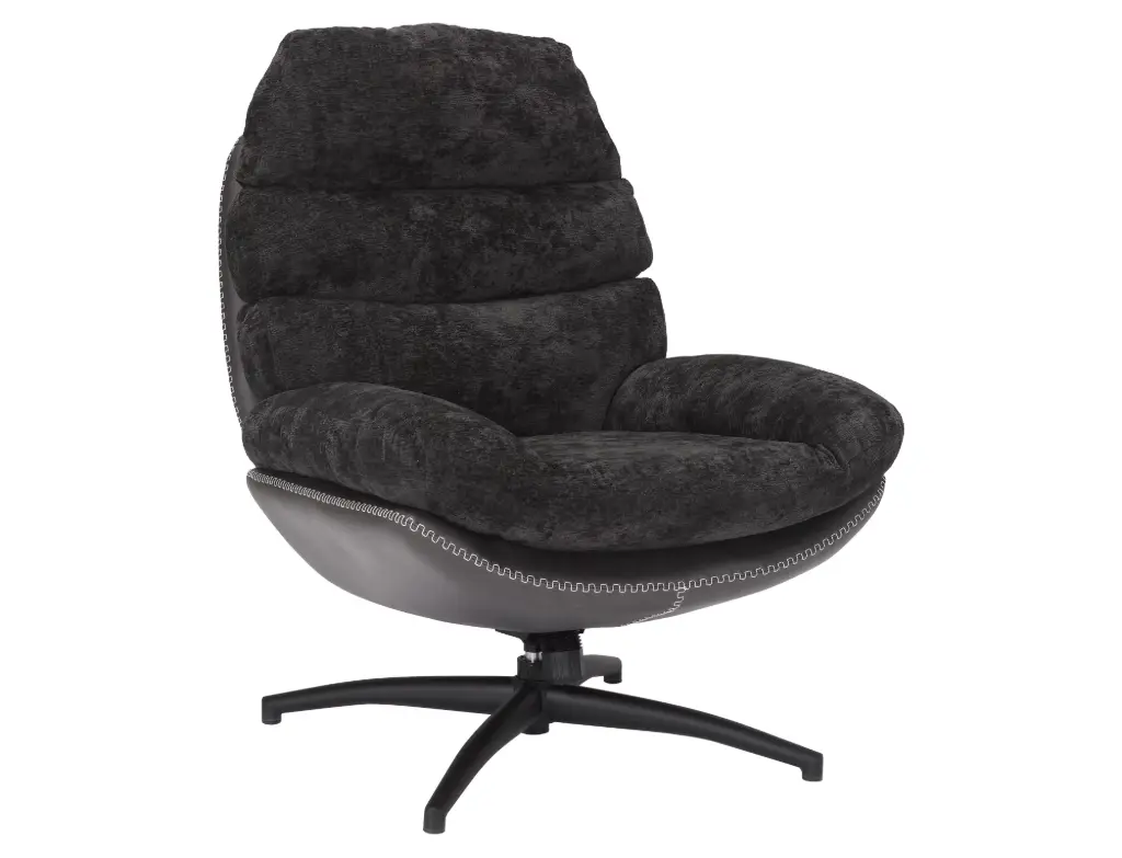 Fauteuil lounge pivotant et inclinable Giselle