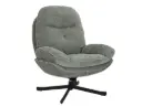 Fauteuil pivotant détente Harper en tissu