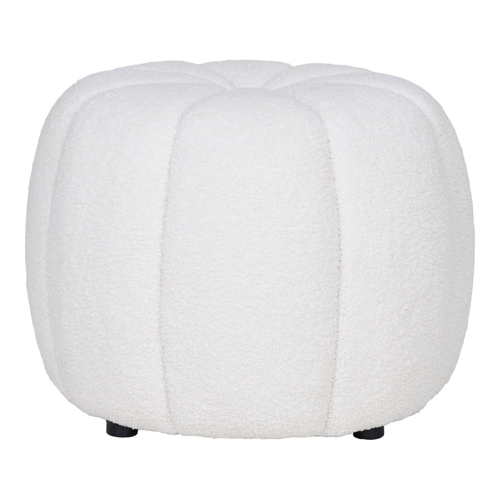 Pouf rond en bouclette