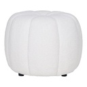 Pouf rond en bouclette