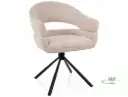 Chaise pivotante Borgo en tissu Leo et au dossier ajouré