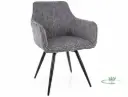 Fauteuil pivotant Ballo en tissu Leo