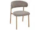 Chaise design Elton II - cadre en métal imitation chêne