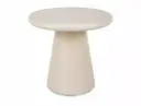 Table basse ronde Aurora, petit modèle avec piètement conique