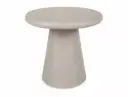 Table basse ronde Aurora, petit modèle avec piètement conique