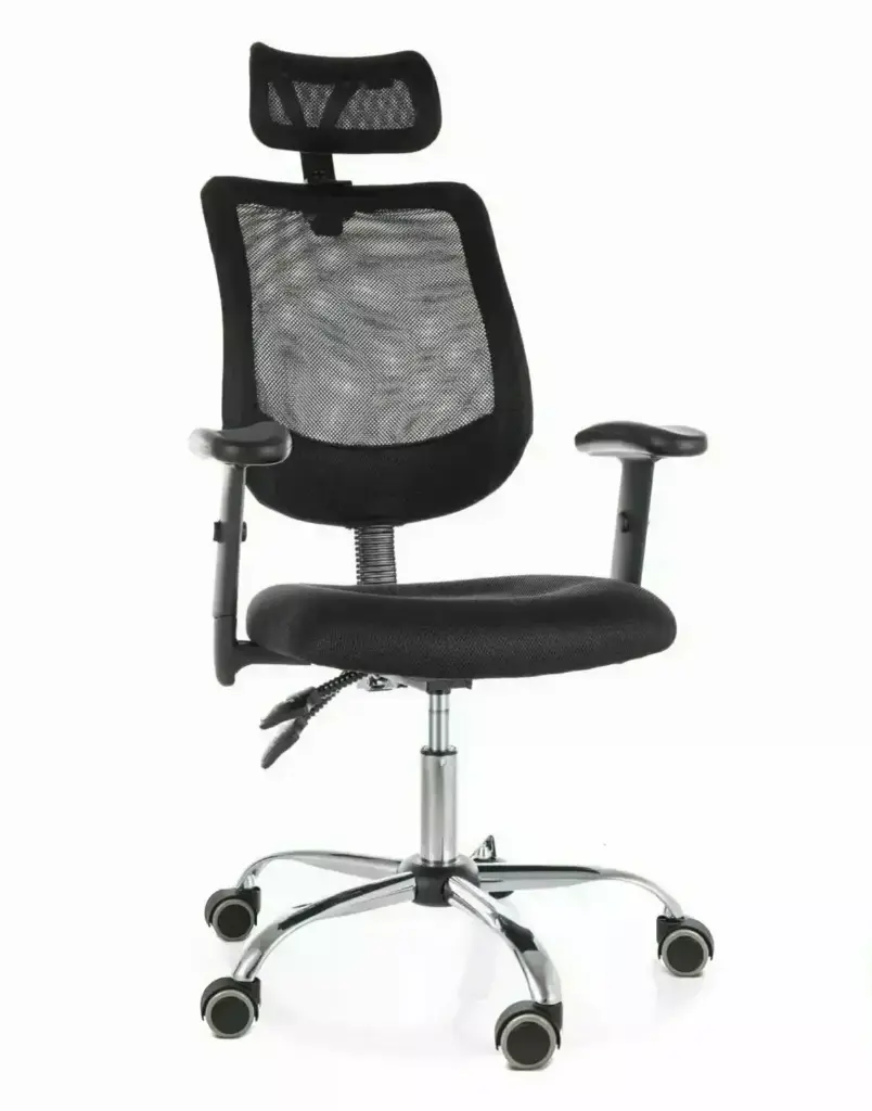 Chaise de bureau ergonomique avec piètement en métal Q-118R