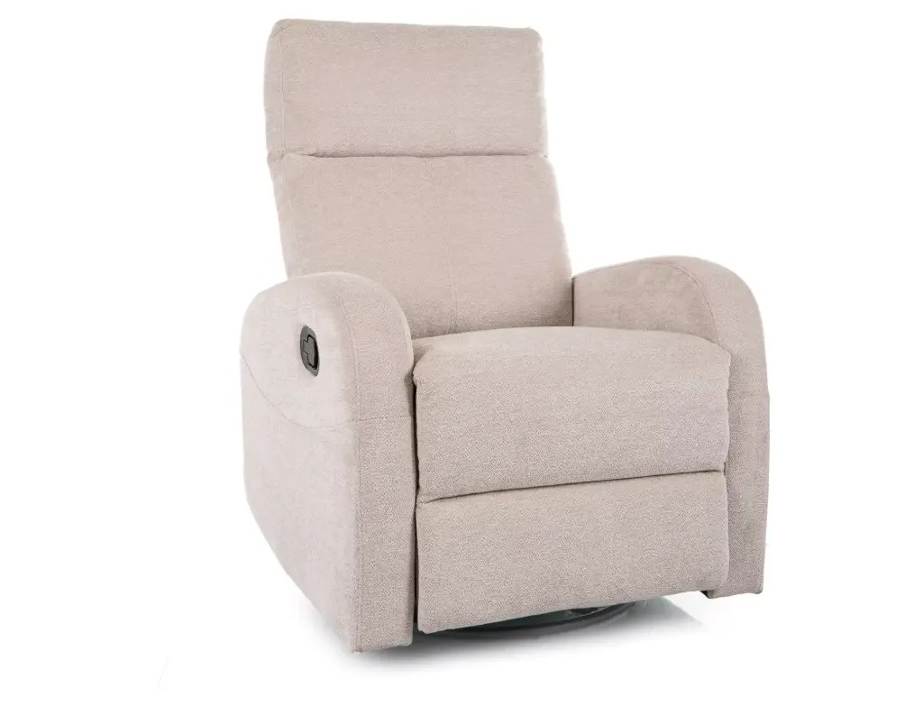 Fauteuil détente pivotant Olimp en tissu Raven avec fonction bascule