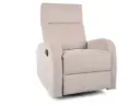 Fauteuil détente pivotant Olimp en tissu Raven avec fonction bascule