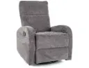 Fauteuil détente pivotant Olimp en tissu Raven avec fonction bascule