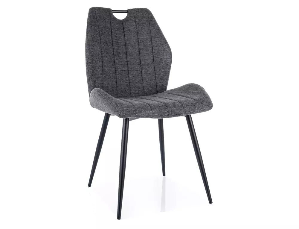 Chaise design Arco en tissu avec pieds métal