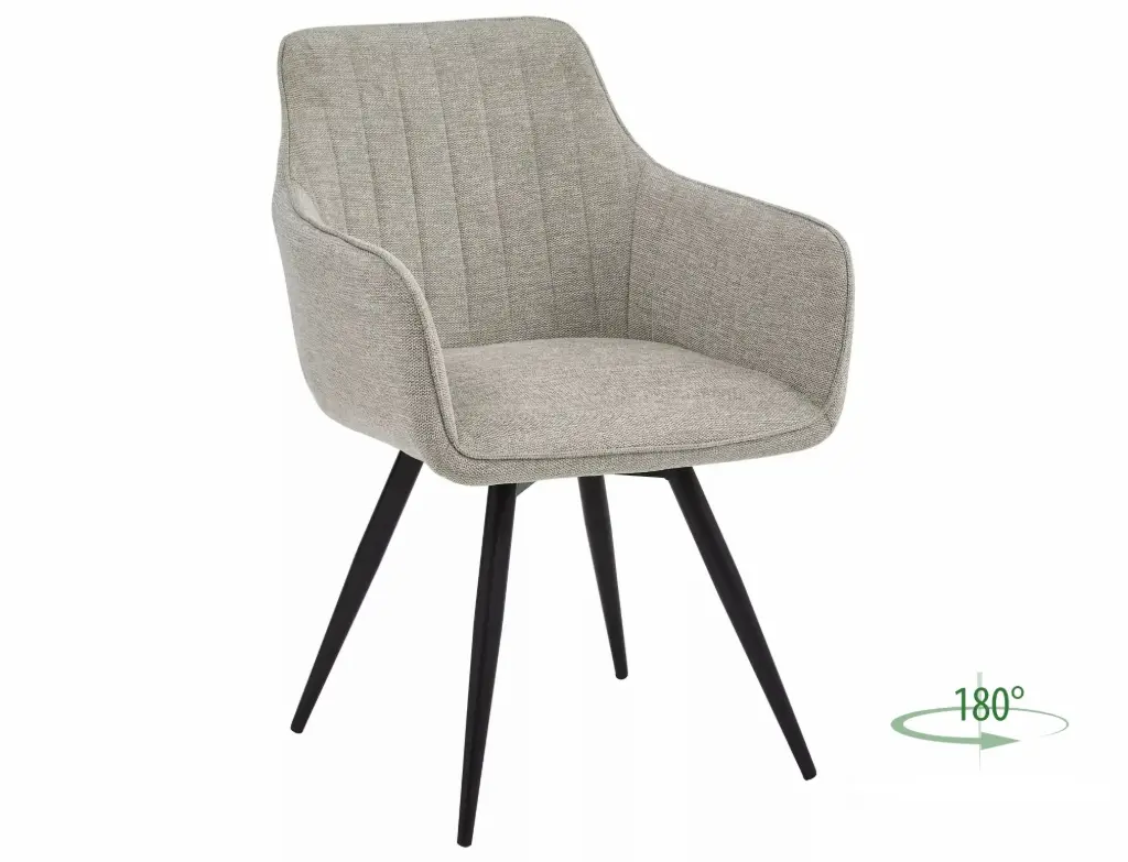 Fauteuil pivotant Ballo en tissu