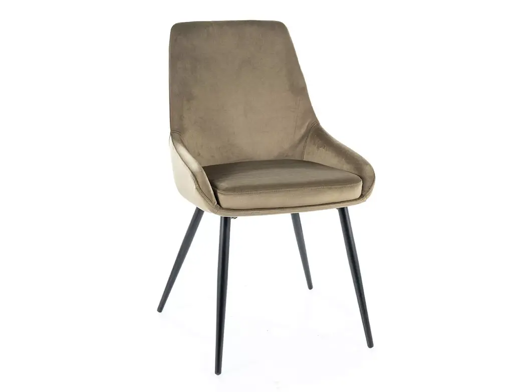 Chaise en velours Cobe