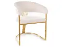 Fauteuil design Crown en velours, inspiration Art déco